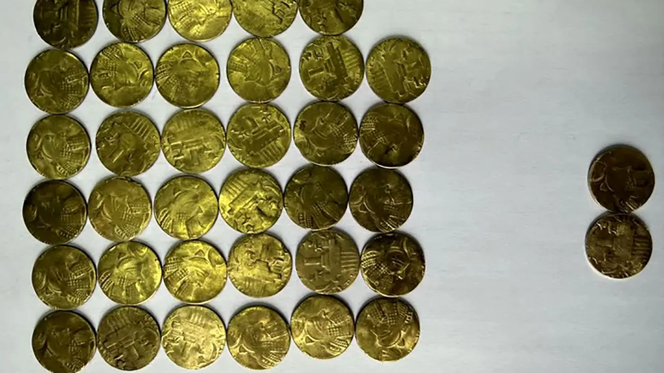 سکه های ساسانی کشف شد
