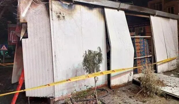 انفجار مهیب سیلندر گاز و حریق گسترده در خیابان پیروزی