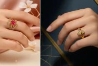 انگشتر طلا نگین دار؛ 15 طراحی ایده آل برای ظاهری شیک و متفاوت