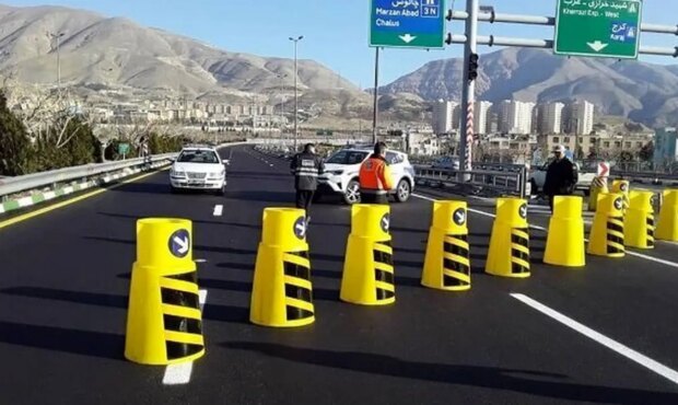 ترافیک سنگین، جاده چالوس و آزادراه تهران–شمال را یکطرفه کرد