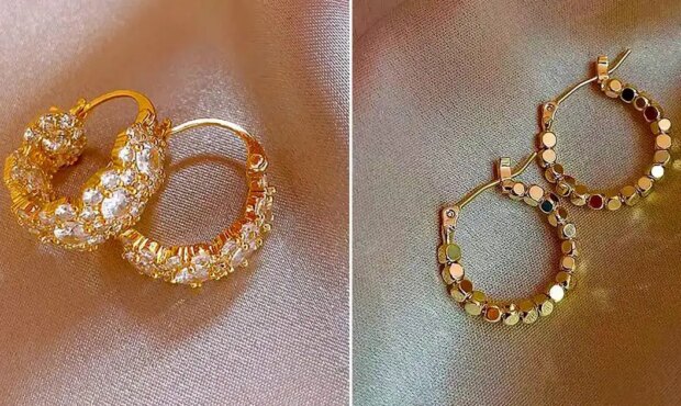 جدیدترین طرح های گوشواره حلقه ای طلا کارشده؛ استایل خاص خود را بسازید